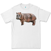 White hippopotamus Premium Tee - LillyAllenDesigns