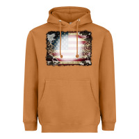 Meerkat American Flag Cowhide Leopard Bleach Effect Heavyweight Hoodie - CowCowDesign