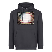 Smoke American Flag Cowhide Leopard Bleach Effect Heavyweight Hoodie - CowCowDesign