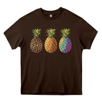 Chocolate Brown pineapples leopard tie dye summer Heavy Core Tee - Artiststas