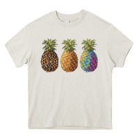 Pineapples Leopard Tie Dye Summer Heavy Core Tee | Teevron