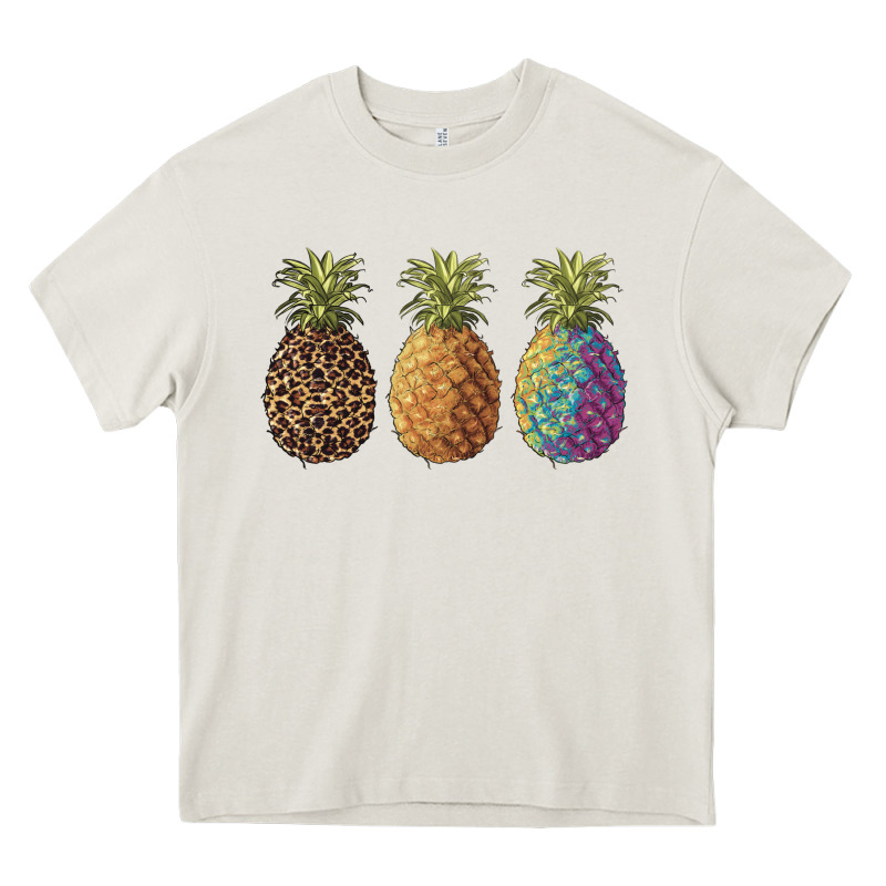 Pineapples Leopard Tie Dye Summer Heavy Core Tee by Artiststas | Teevron