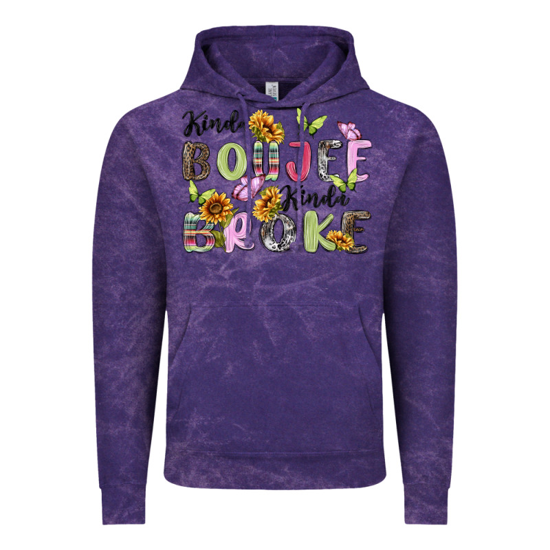 Kinda Boujee Kinda Broke Vintage Hoodie by MaliasSmallBusiness | Teevron