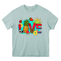 Love Summer Fruit And Sun Heavy Core Tee | Teevron