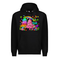 Black pride christmas trees Premium Hoodie - HowdyJamesFarm
