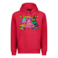 Cardinal pride christmas trees Premium Hoodie - HowdyJamesFarm