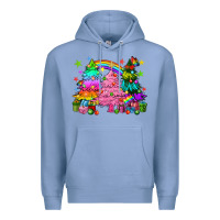 Colony Blue pride christmas trees Premium Hoodie - HowdyJamesFarm