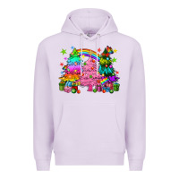 Lilac pride christmas trees Premium Hoodie - HowdyJamesFarm