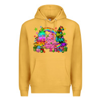Mustard pride christmas trees Premium Hoodie - HowdyJamesFarm