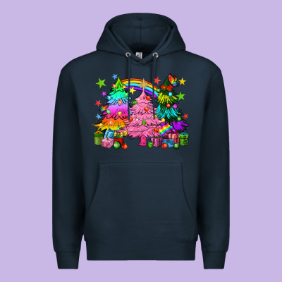 Pride Christmas Trees Premium Hoodie Designed By Howdyjamesfarm