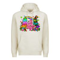 Oatmeal Heather pride christmas trees Premium Hoodie - HowdyJamesFarm