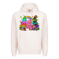 Pale Pink pride christmas trees Premium Hoodie - HowdyJamesFarm