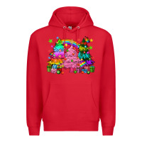 Red pride christmas trees Premium Hoodie - HowdyJamesFarm
