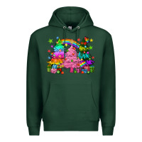 Sports Green pride christmas trees Premium Hoodie - HowdyJamesFarm