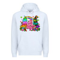 White pride christmas trees Premium Hoodie - HowdyJamesFarm
