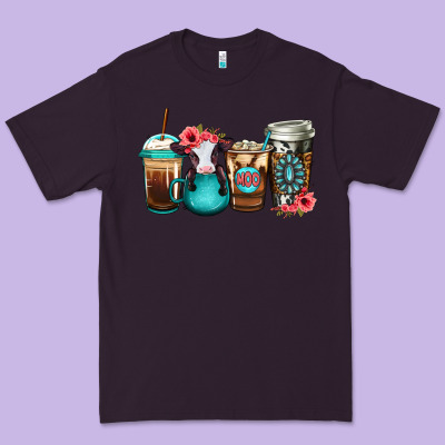 Baby Calf Coffee Cups Premium Tee Designed By Jasminsmagicworld