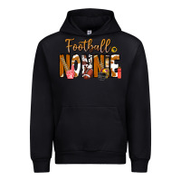 Black football NONNiE Urban Hoodie - CowhideDigitalArt
