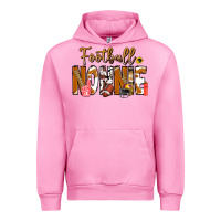 Fuchsia Pink football NONNiE Urban Hoodie - CowhideDigitalArt