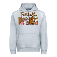 Heather Grey football NONNiE Urban Hoodie - CowhideDigitalArt