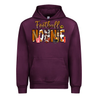 Mauve Wine football NONNiE Urban Hoodie - CowhideDigitalArt