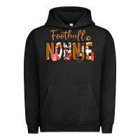 Pigment Black football NONNiE Urban Hoodie - CowhideDigitalArt