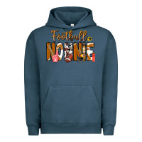 Pigment Midnight Navy football NONNiE Urban Hoodie - CowhideDigitalArt