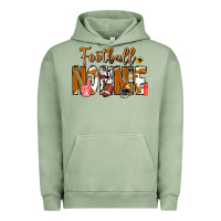 Pigment Oil Green football NONNiE Urban Hoodie - CowhideDigitalArt