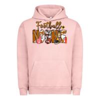 Pigment Salmon football NONNiE Urban Hoodie - CowhideDigitalArt