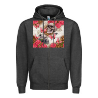 Charcoal Heather skulls and roses tumbler Zipper Hoodie - TumblerDesignByShophia