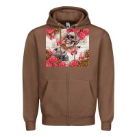 Chestnut skulls and roses tumbler Zipper Hoodie - TumblerDesignByShophia
