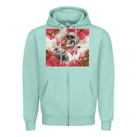 Seafoam skulls and roses tumbler Zipper Hoodie - TumblerDesignByShophia