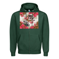 Skulls And Roses Tumbler Zipper Hoodie | Teevron