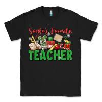 Black santa's favorite teacher Classic Tee - MaliasSmallBusiness