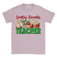 Lilac santa's favorite teacher Classic Tee - MaliasSmallBusiness