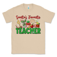 Mushroom santa's favorite teacher Classic Tee - MaliasSmallBusiness