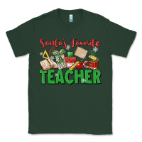 Sports Green santa's favorite teacher Classic Tee - MaliasSmallBusiness