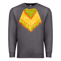 Charcoal Heather mexican poncho fa element Premium Sweatshirt - FaDigitalArtStudio