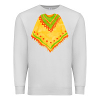 Dove Grey mexican poncho fa element Premium Sweatshirt - FaDigitalArtStudio
