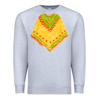 Heather Grey mexican poncho fa element Premium Sweatshirt - FaDigitalArtStudio