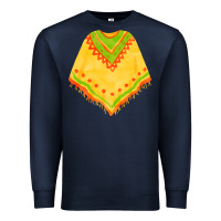 Navy mexican poncho fa element Premium Sweatshirt - FaDigitalArtStudio