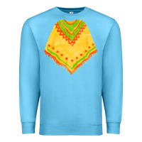 Ocean Blue mexican poncho fa element Premium Sweatshirt - FaDigitalArtStudio