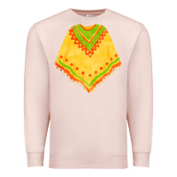 Pale Pink mexican poncho fa element Premium Sweatshirt - FaDigitalArtStudio