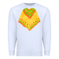 White mexican poncho fa element Premium Sweatshirt - FaDigitalArtStudio