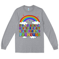 Heather Grey it's a beautiful day to respect other people's pro Long Sleeve Tee - Artiststas