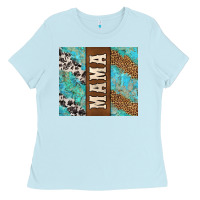 Baby Blue western mama Ladies Tee - Jasminsmagicworld