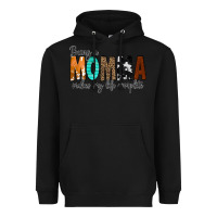 Black Being a Momma Makes My Life Complete Heavyweight Hoodie - CowCowDesign