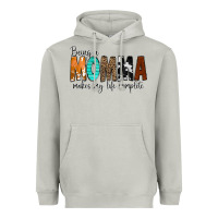 Moon Dust Being a Momma Makes My Life Complete Heavyweight Hoodie - CowCowDesign