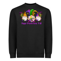 Black happy mardi gras y'all gnomes Heavyweight Sweatshirt - RanaPortraitStore