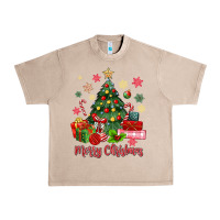 French Oak merry christmas tree with gift box Urban Heavy Tee - MaliasSmallBusiness