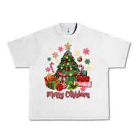 Lunar Rock merry christmas tree with gift box Urban Heavy Tee - MaliasSmallBusiness